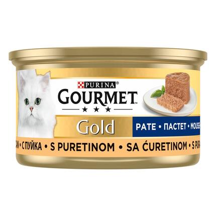 GOURMET GOLD Mousse s puretinom, mokra hrana za mačke
