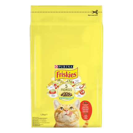 Friskies® Adult, ukusna kombinacija govedine i piletine, s povrćem