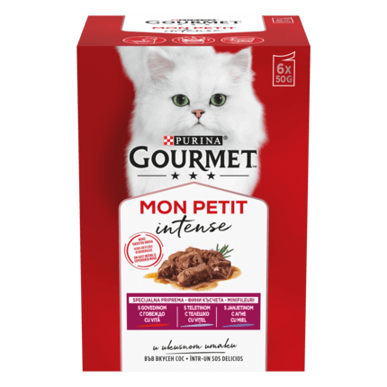 GOURMET MON PETIT s junetina, divljač, jetrica u umaku, mokra hrana za mačke