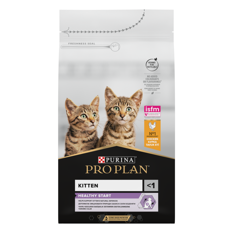 PURINA® PRO PLAN® Kitten Healthy Start, bogato piletinom, suha hrana za mačiće 1-12 mjeseci