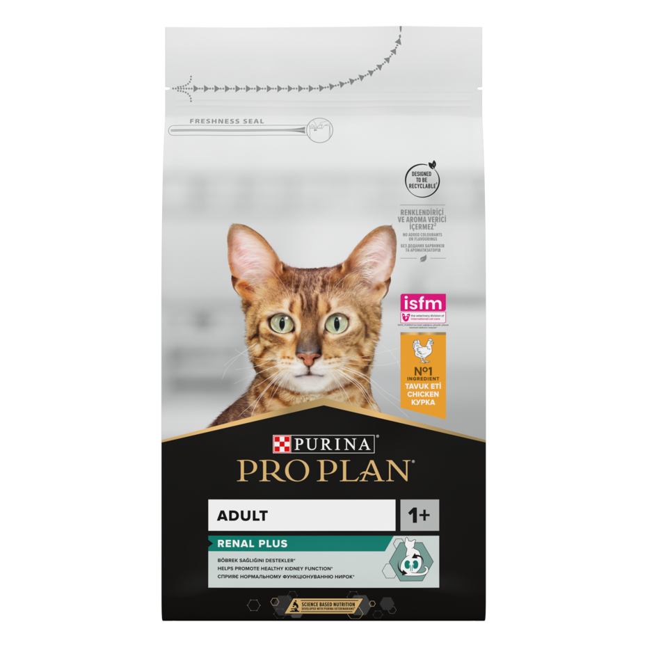PURINA® PRO PLAN® Adult 1+ Renal Plus, bogato piletinom, suha hrana za mačke