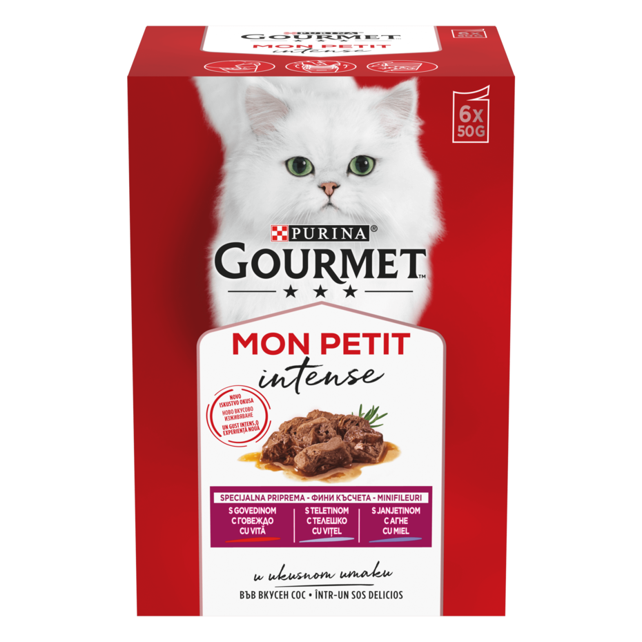 GOURMET MON PETIT s junetina, divljač, jetrica u umaku, mokra hrana za mačke