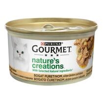 GOURMET™ NATURE’S CREATIONS Bogato puretinom, začinjeno špinatom i pastrnjakom, mokra hrana odrasle za mačke