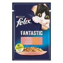 FELIX Fantastic mokra hrana za mačke s lososom u želeu, mokra hrana za mačke