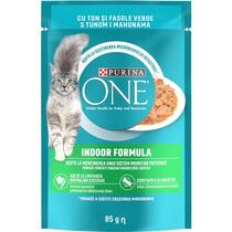 PURINA ONE® INDOOR FORMULA mini fileti u umaku s tunom i mahunama