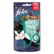 FELIX Party Mix Ocean Mix, s okusom lososa, kolje i pastrve, poslastice za mačke