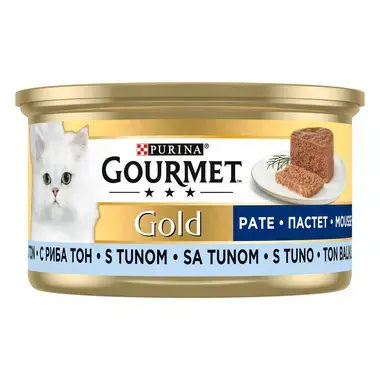 GOURMET GOLD Mousse s Tunom, mokra hrana za mačke