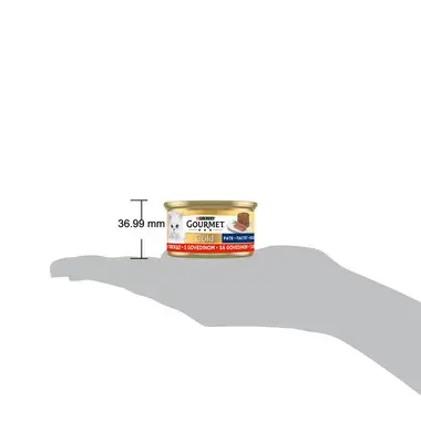 GOURMET GOLD Mousse, s govedinom, mokra hrana za mačke