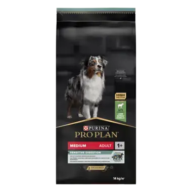 PURINA® PRO PLAN® Adult Sensitive Digestion, suha hrana za pse, srednja veličina, bogata janjetinom