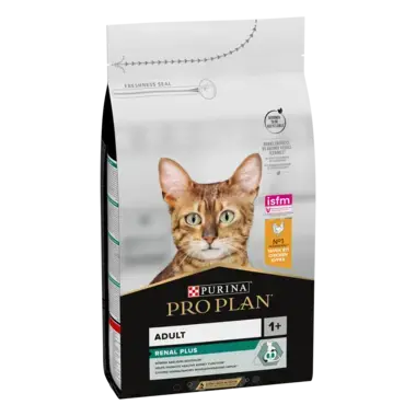 PURINA® PRO PLAN® Adult 1+ Renal Plus, bogato piletinom, suha hrana za mačke