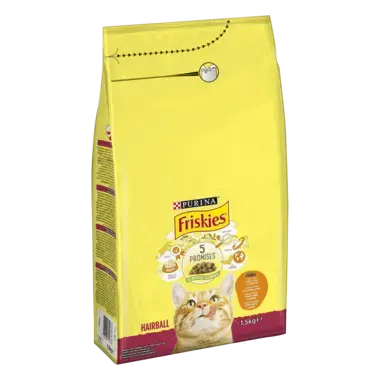 Friskies® Hairball, ukusna kombinacija piletine i puretine s povrćem