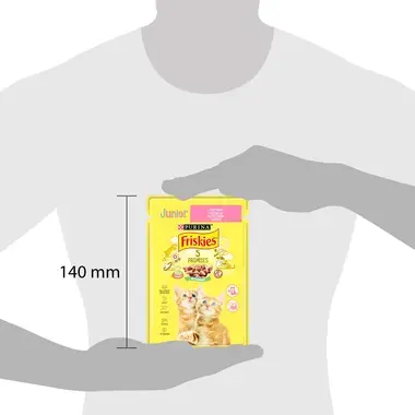 FRISKIES Junior, s piletinom u umaku, mokra hrana za mačke