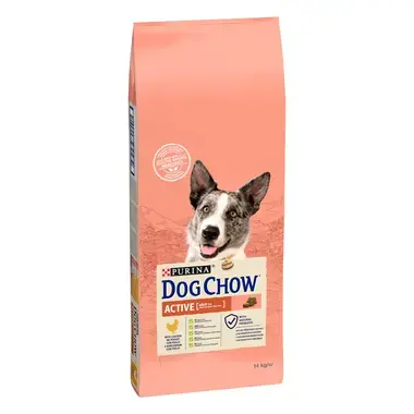 DOG CHOW Active, s piletinom, suha hrana za pse