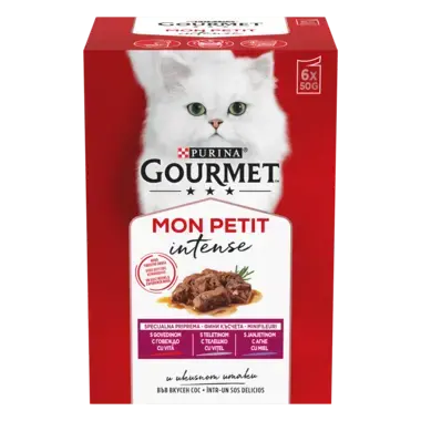 GOURMET MON PETIT s junetina, divljač, jetrica u umaku, mokra hrana za mačke